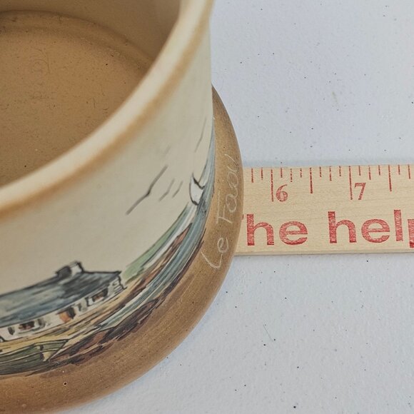 Grès de France Handpainted Stoneware Canister Schilder Coastal Cottage Pottery - Picture 15 of 16